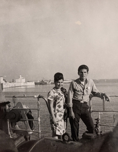 Emilio Ramirez's Father and Aunt on a boat